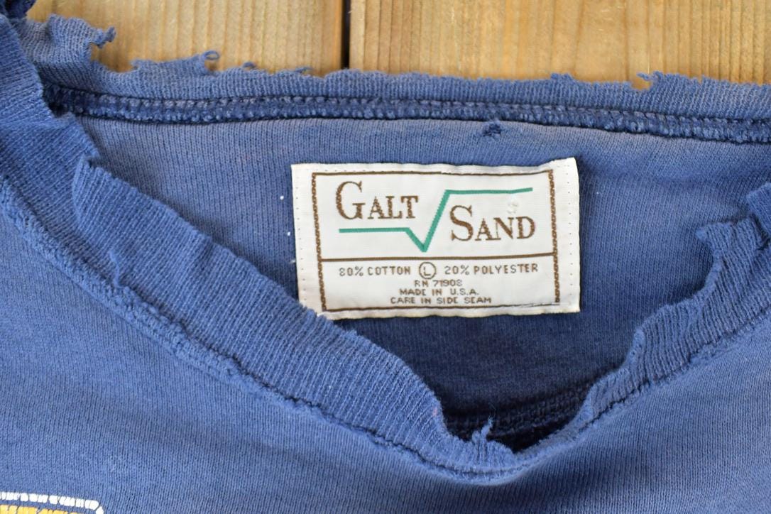 Vintage 1990s Notre Dame University Irish Football Galt Sand Collegiate Crewneck