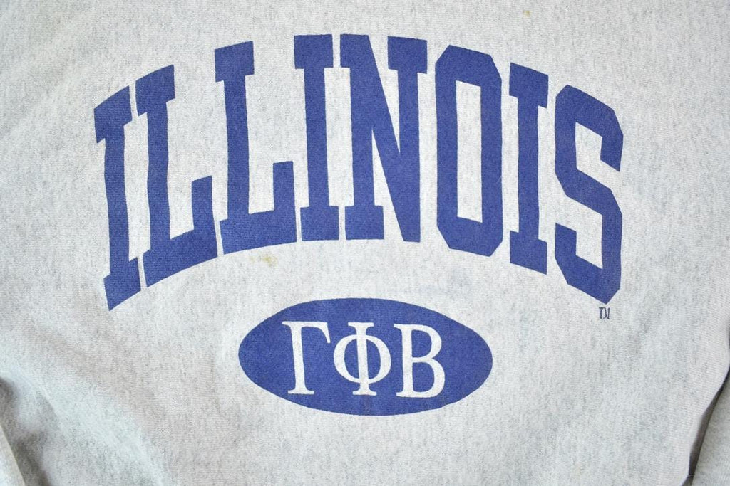 Vintage 1990s Illinois Souvenir Lee Crossgrain Crewneck Sweatshirt Made In USA  90s Crewneck  Souvenir Sweater  Streetwear  Travel