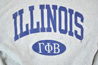Vintage 1990s Illinois Souvenir Lee Crossgrain Crewneck Sweatshirt Made In USA  90s Crewneck  Souvenir Sweater  Streetwear  Travel