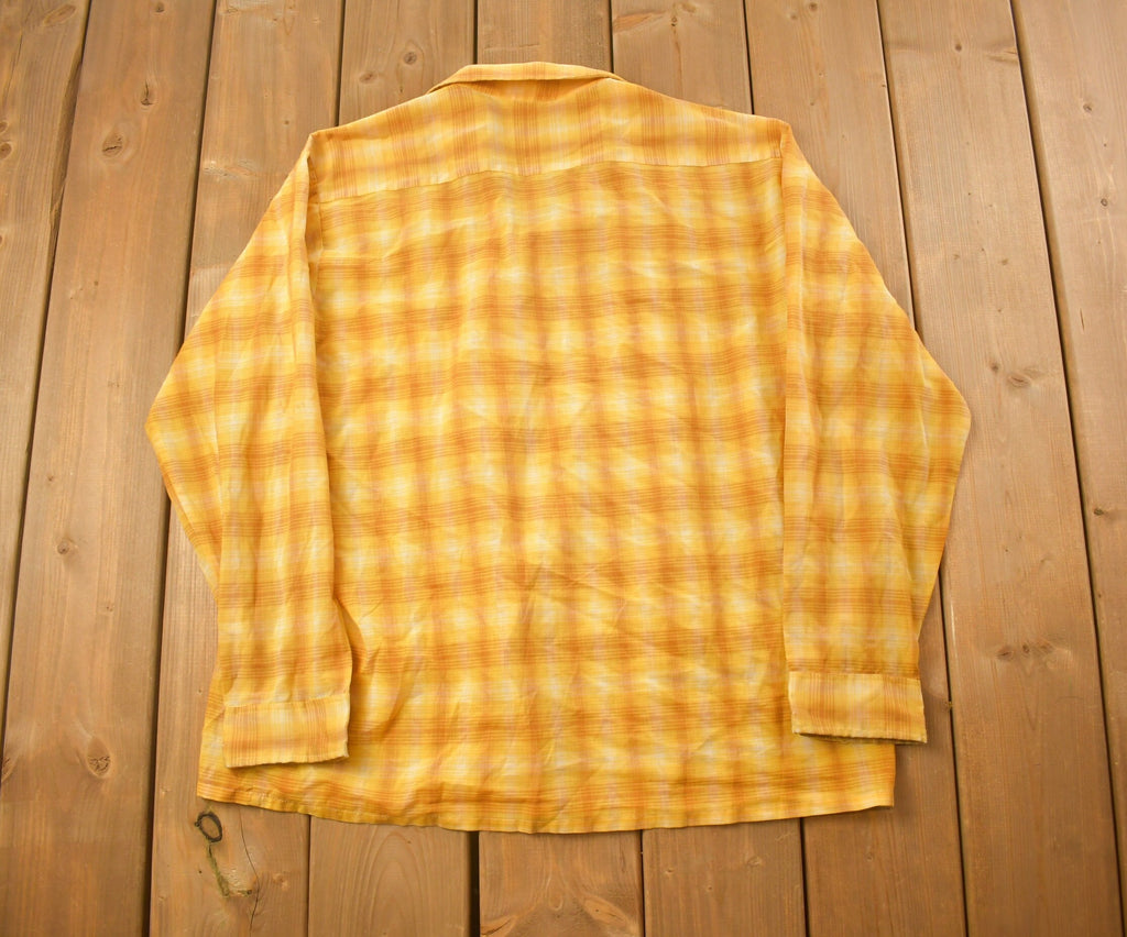 Vintage 1990s Sears Plaid Button Up Shirt