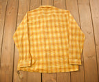Vintage 1990s Sears Plaid Button Up Shirt