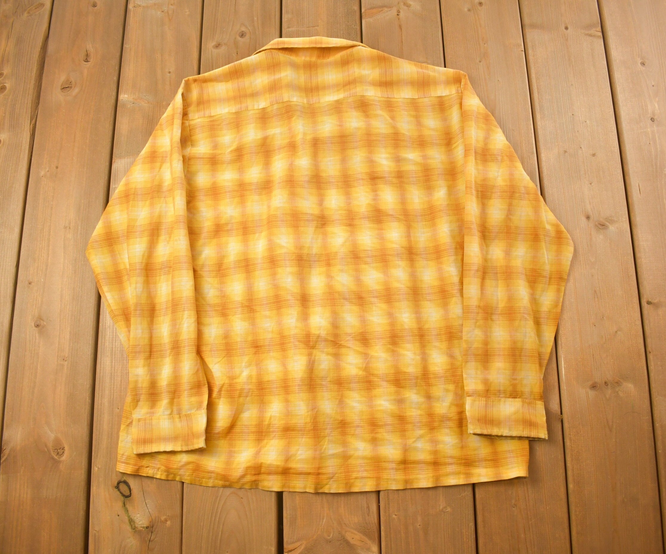 Vintage 1990s Sears Plaid Button Up Shirt