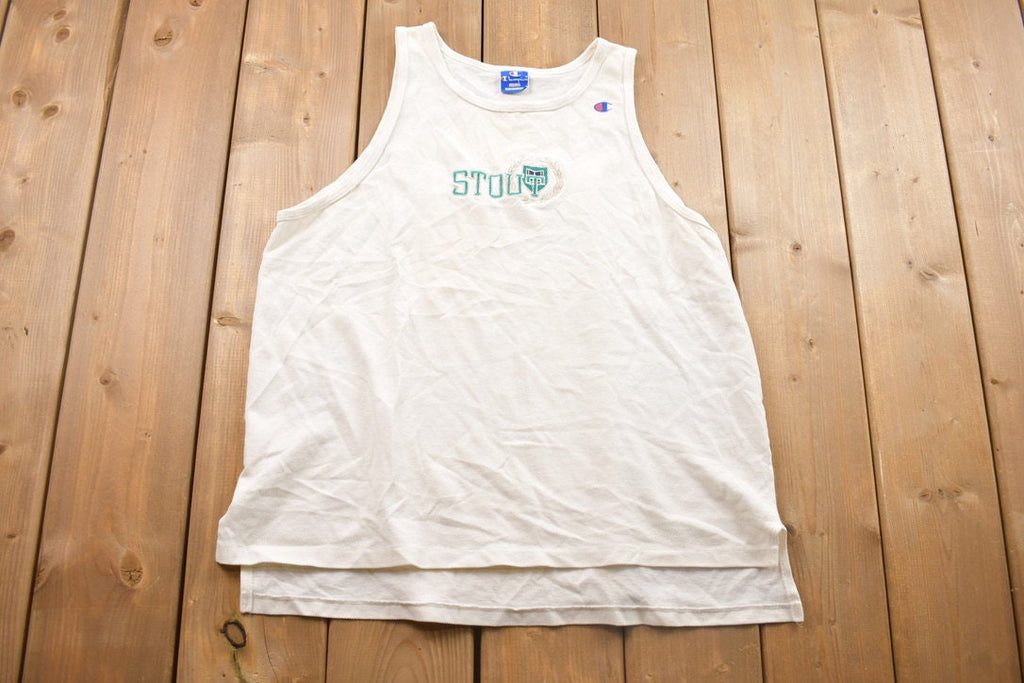 Vintage 1990s Embroidered Champion Stout Tank Top