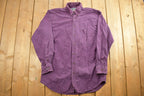 Vintage 1990s Blank Purple Woolrich Button Up Shirt