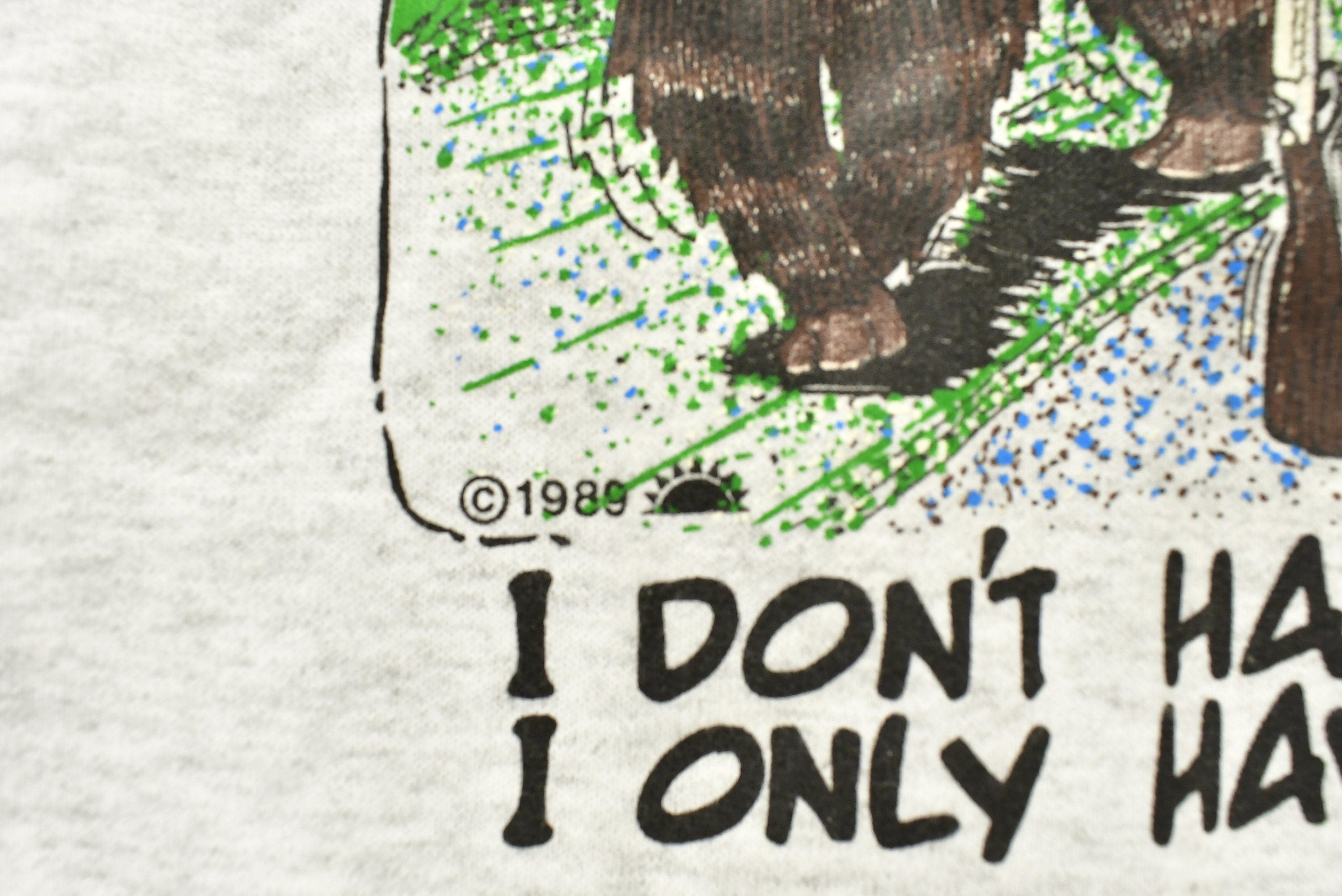 Vintage 1989 Hunting Graphic Funny Crewneck Sweatshirt