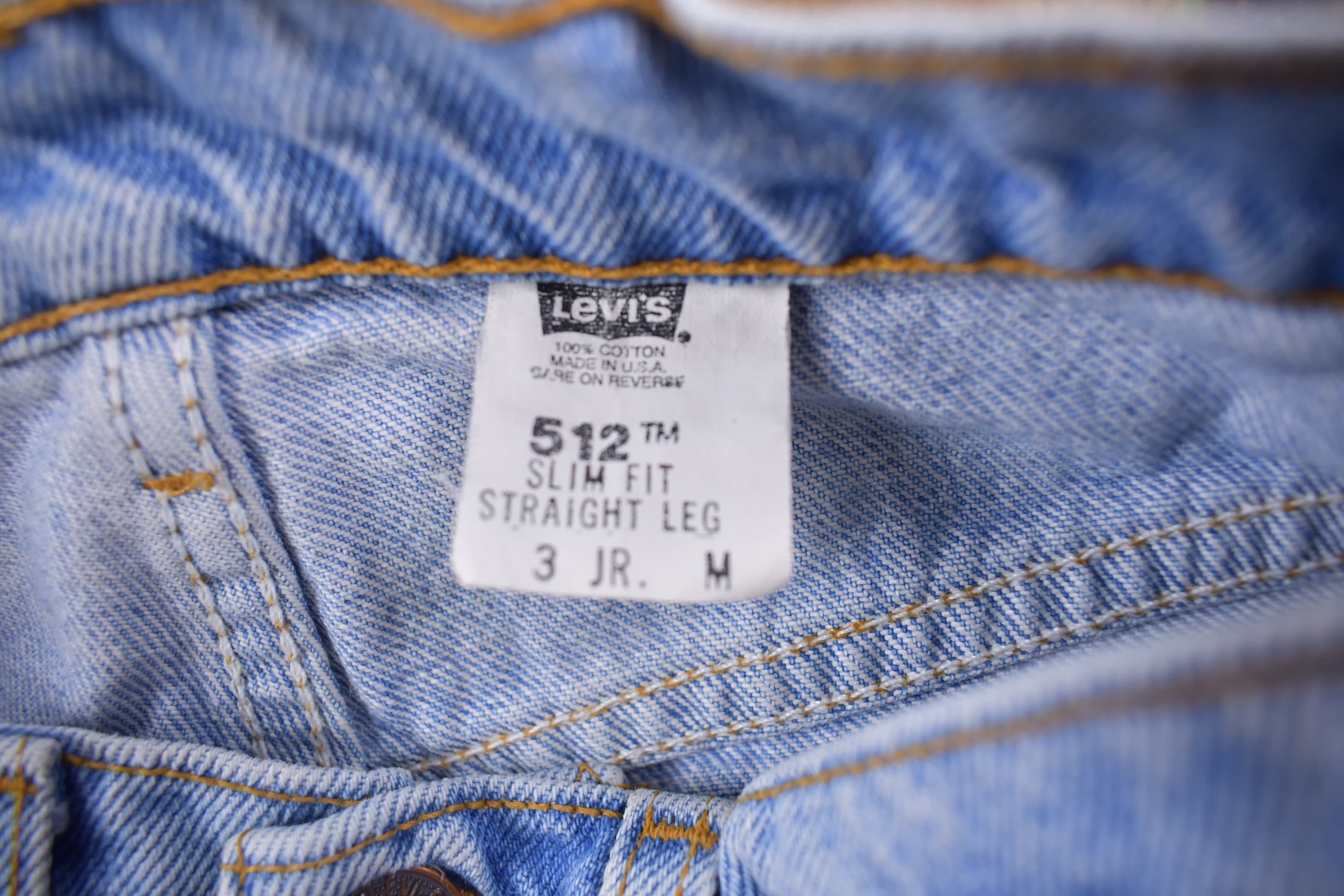 Vintage 1990s Levi's 512 Red Tab Blue Jeans Size 24 x 29
