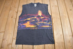 Vintage 1990s Hawaii Volcano Graphic Souvenir T Shirt