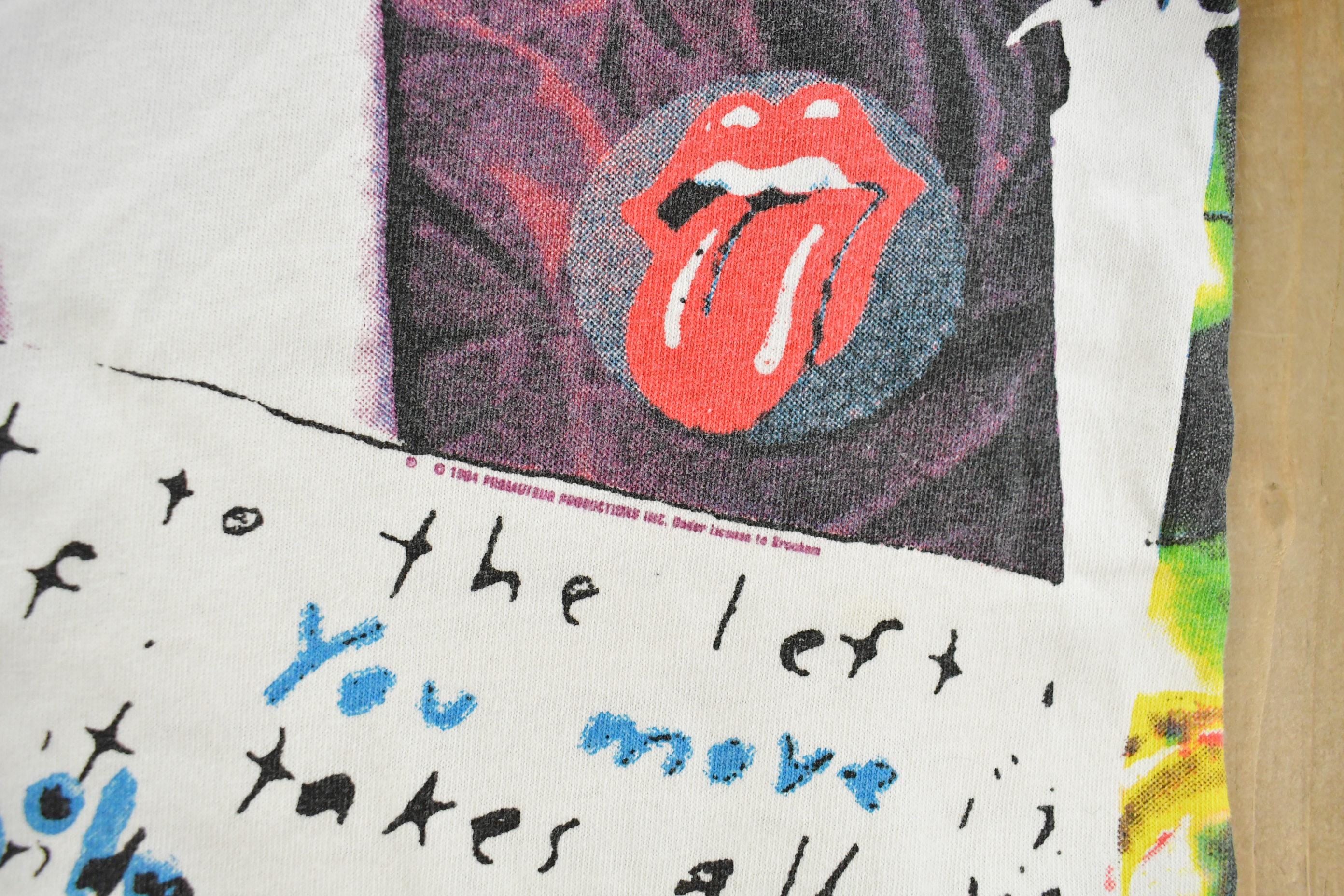 Vintage 1994 Rolling Stones Some Girls Tour All Over Print T-Shirt Men's XL