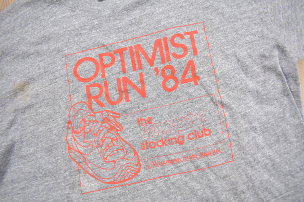 Vintage 1984 Optimist Run Layered T Shirt