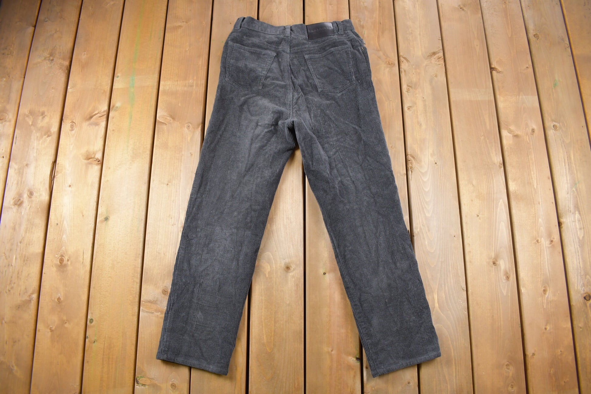 Vintage 1990's Ralph Lauren Jeans Black Corduroy Pants 28 x 28