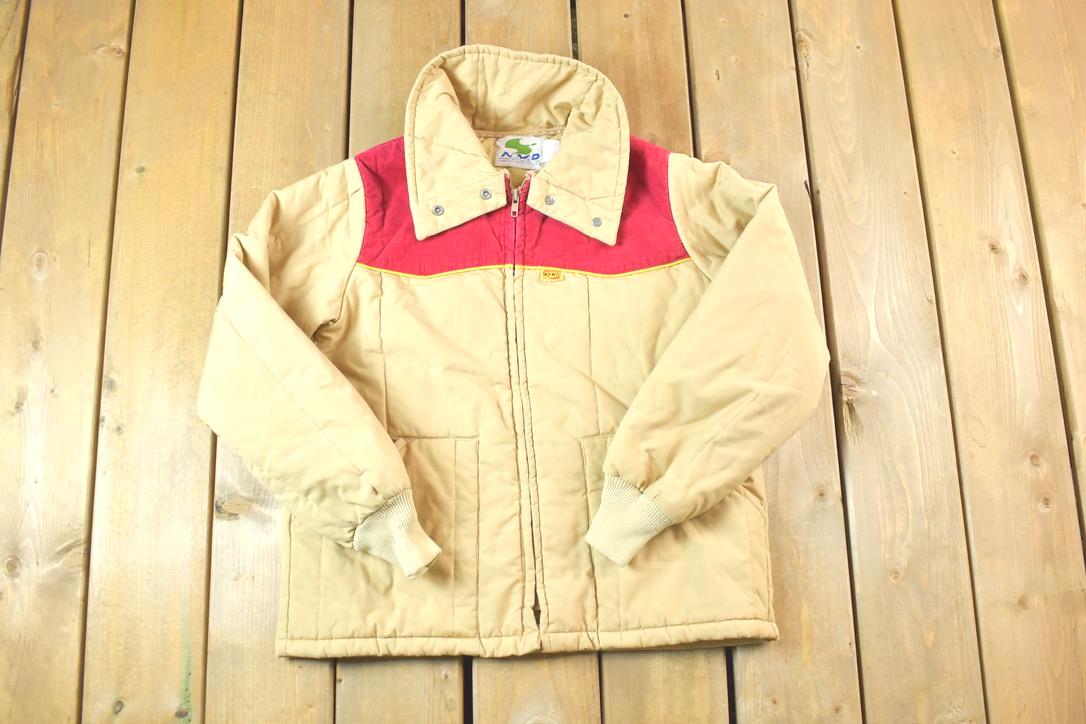 Vintage 1970s Nomad Light Corduroy Patch Zip Up Jacket