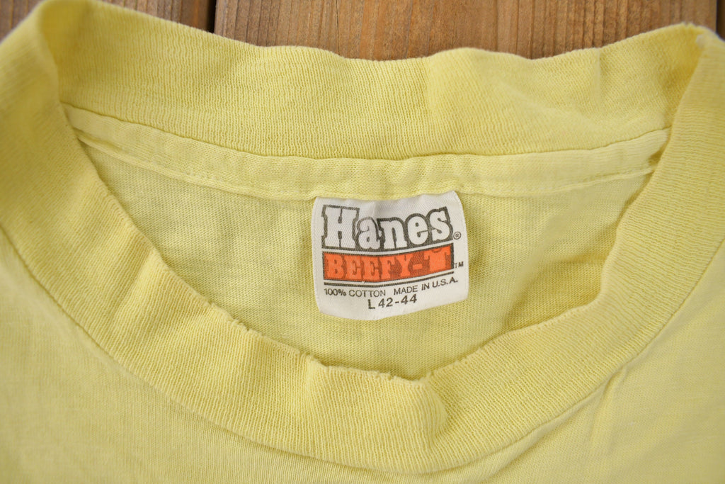 Vintage 1970S Fear and Loathing In Las Vegas Single Stitch Graphic T Shirt Made In USA Size Large