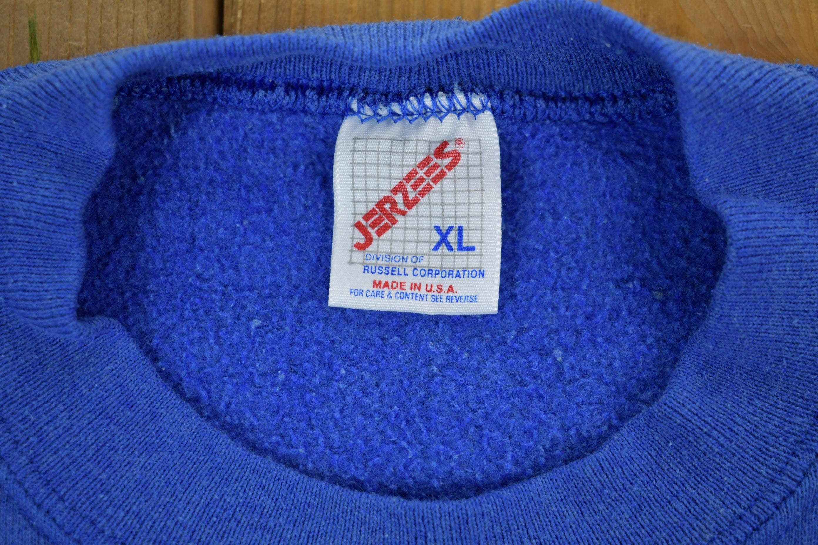 Vintage 1990s Jerzees Holiday Crewneck Sweater Made In USA
