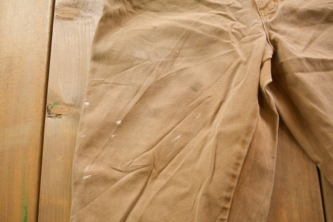 Vintage 1990s Dickies Brown Denim Carpenter Pants 34 x 31  Hype Vintage  Workwear  American Vintage  Streetwear Fashion  Cargo Pants