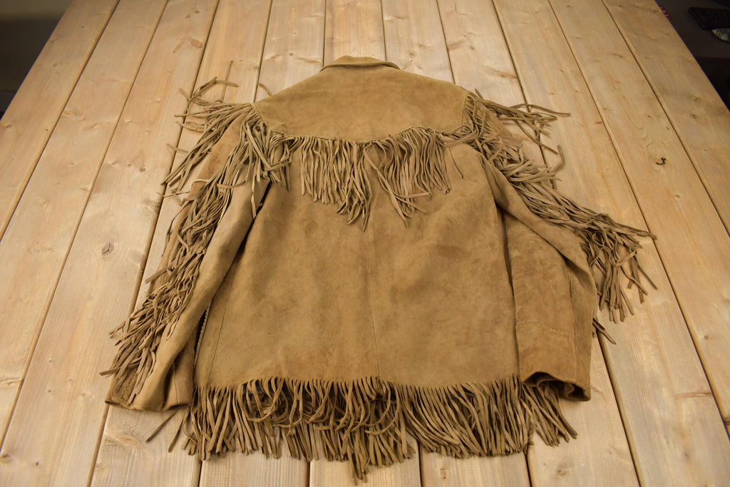 Vintage 1960s Trego's Westwear Fringe Leather Jacket