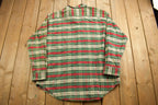 Vintage 1990s Riverbrand By Arrow Plaid Flannel Button Up Shirt