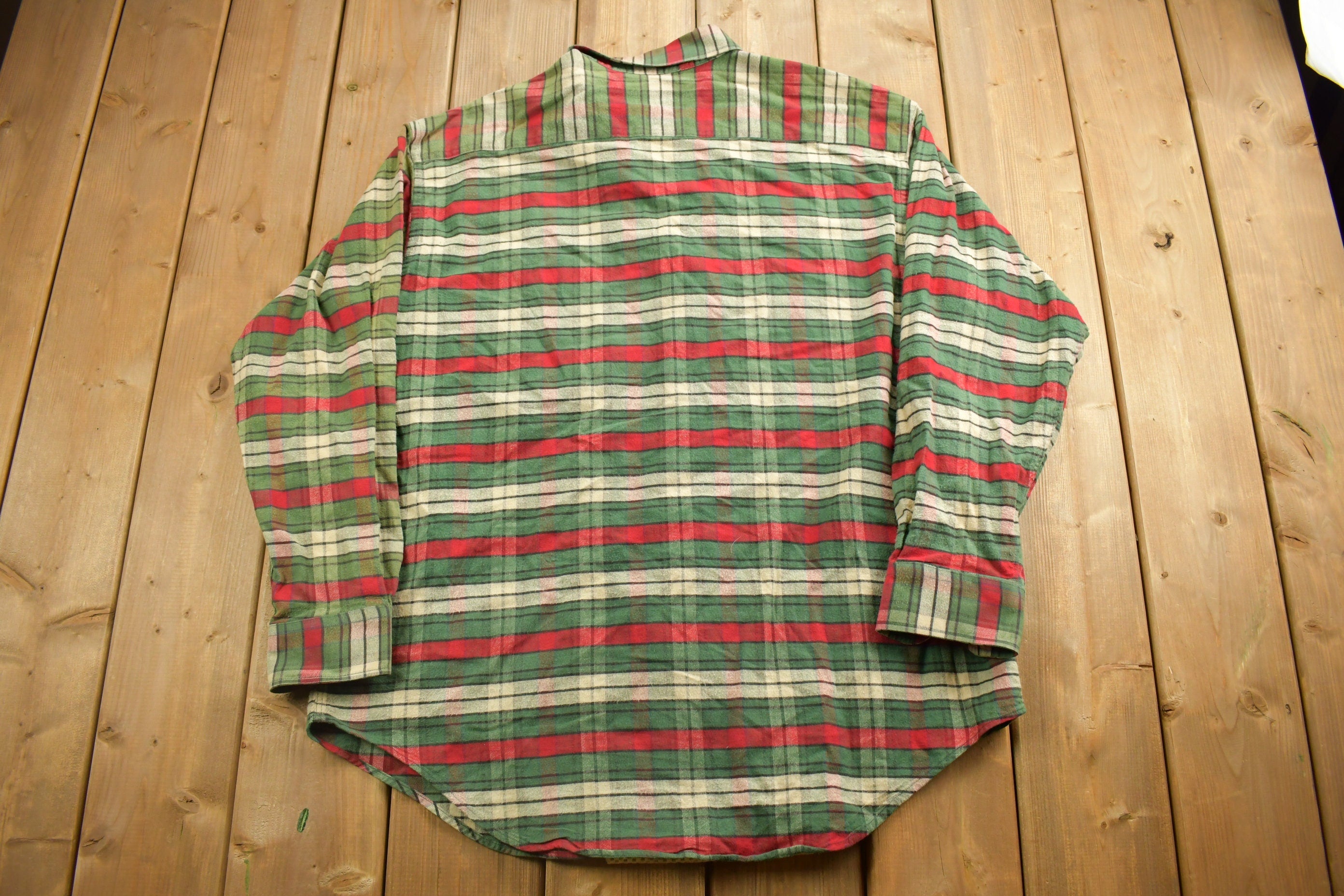 Vintage 1990s Riverbrand By Arrow Plaid Flannel Button Up Shirt