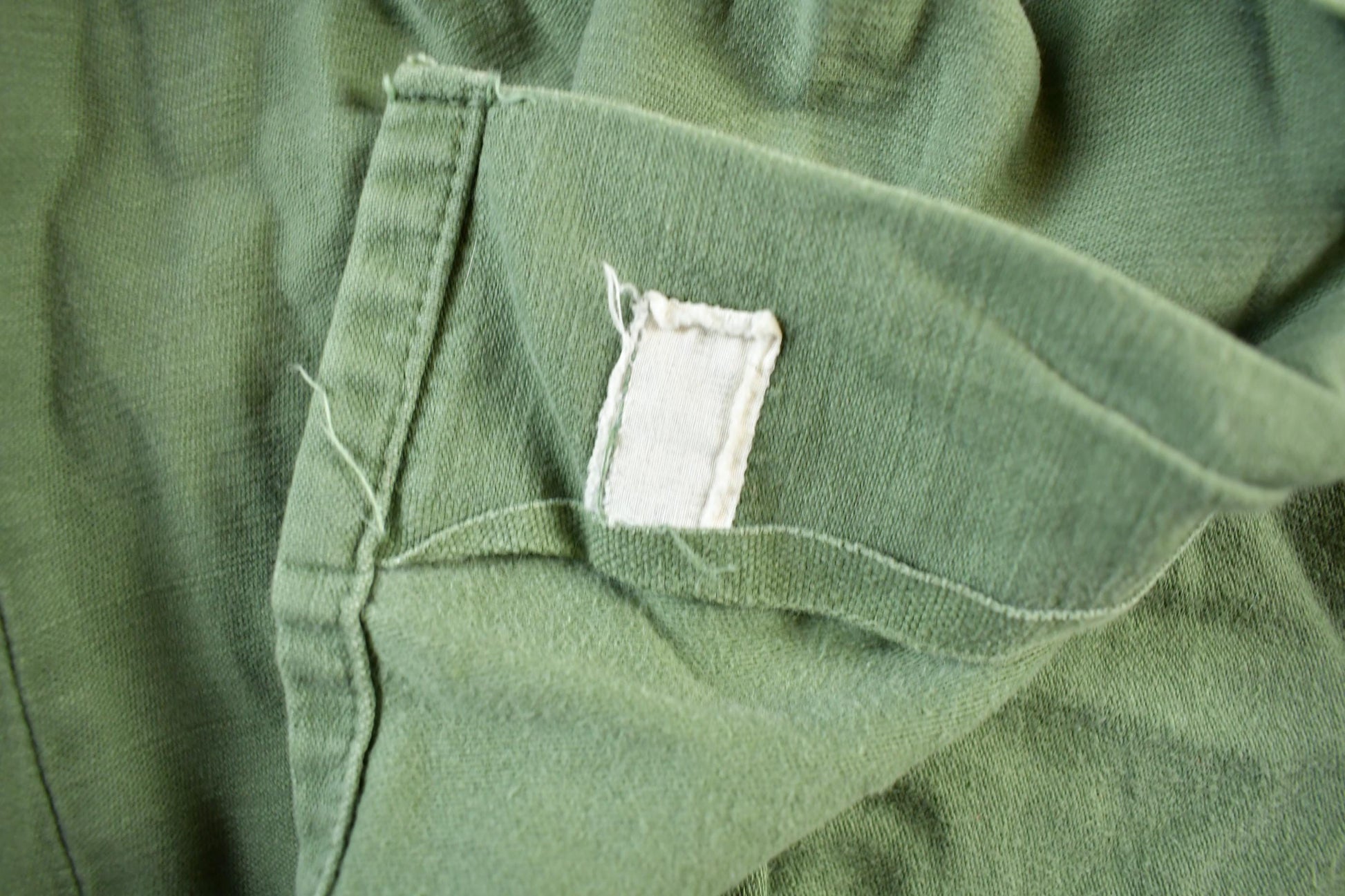 Vintage 1970s 1980s Army OG-107 Military Sateen Shirt Men's Medium  Field Combat Shirt  Militaria