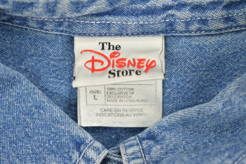 Vintage 1990s Disney Winnie the Pooh Embroidered Denim Jacket  Vintage Denim  Streetwear  Outerwear  Fall Jacket  90s  Piglet