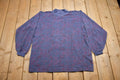 Vintage 1990s Abstract Mock Neck Sweatshirt