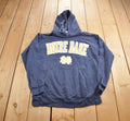 Vintage 1990s University Of Notre Dame Embroidered Hoodie Made In USA