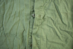 Vintage 1976 Army OG-107 Military Sateen Shirt Men's Large