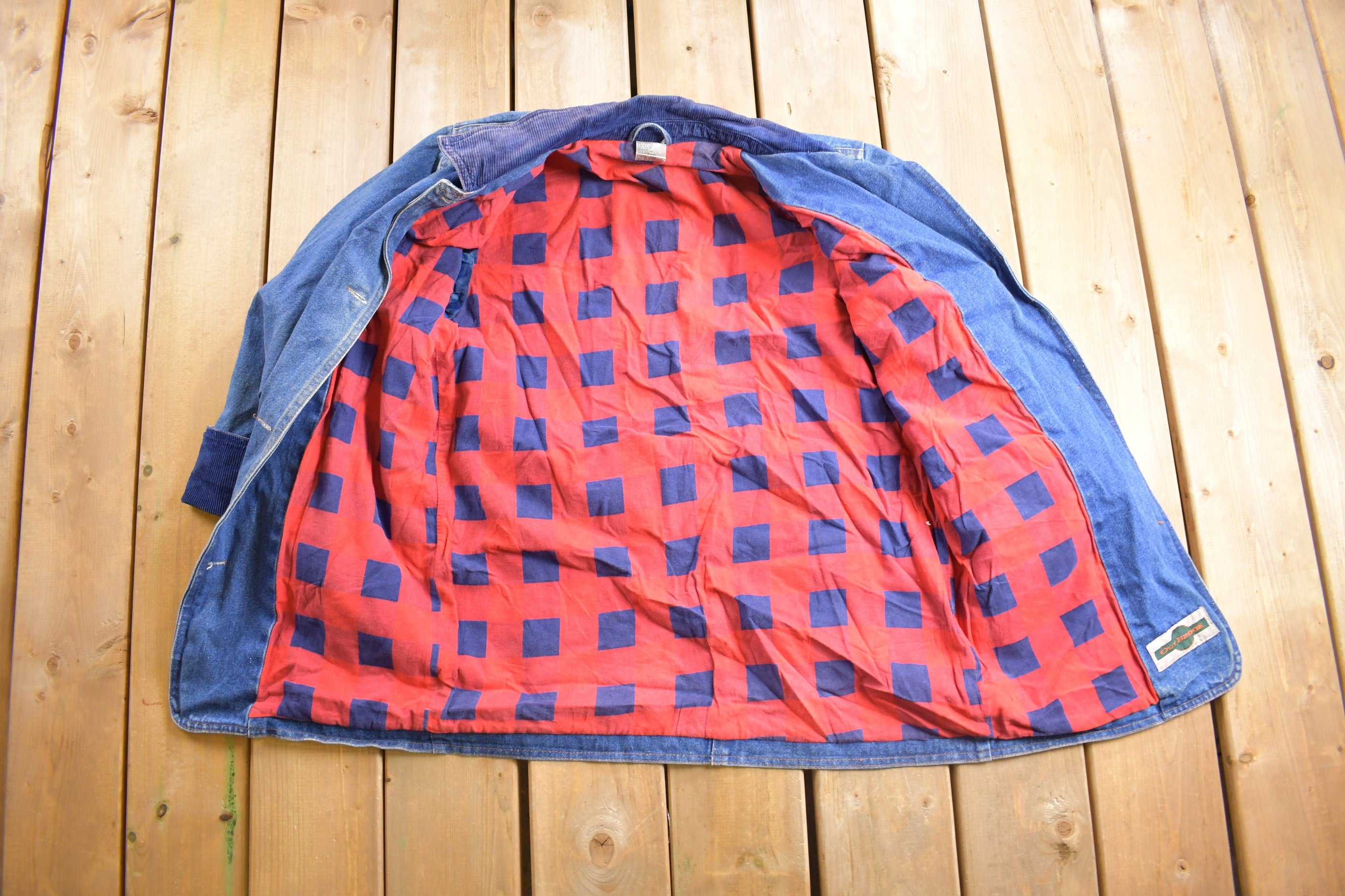 Vintage 1990s Out Brook Denim Jean Jacket