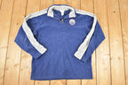 Vintage 1990s Edmonton Oilers NHL Hockey Quarter Zip Fleece Sweatshirt Mens M