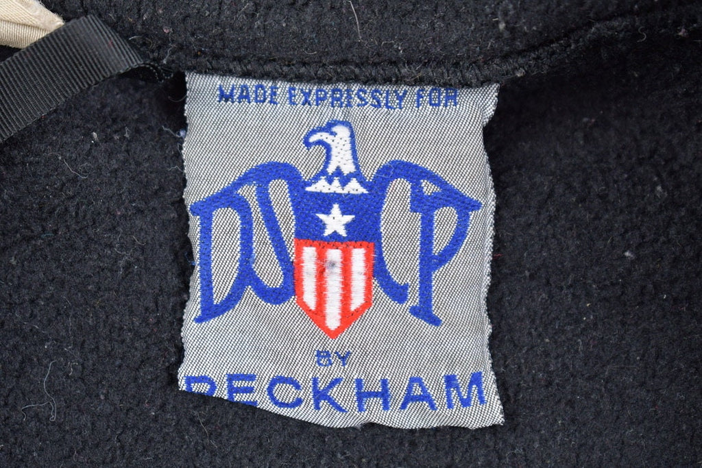 Vintage 1990s Peckham DSCP Zip Up Fleece Sweater / Outdoorsman / 90s Sweater / Streetwear / Hiking / Deep Pile