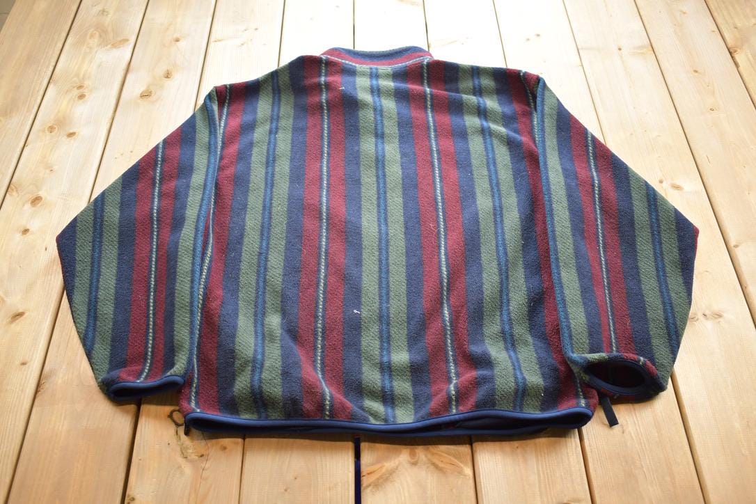 Vintage 1990s IZOD Quarter Button Up Long Sleeve Shirt