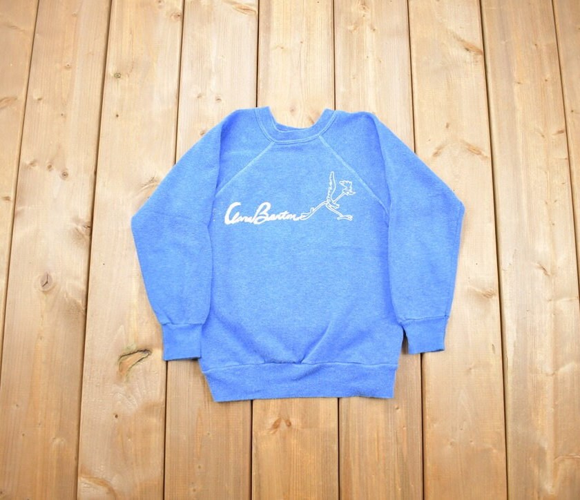 Vintage 1990s Kids Clara Barton Road Runner Graphic Sweatshirt