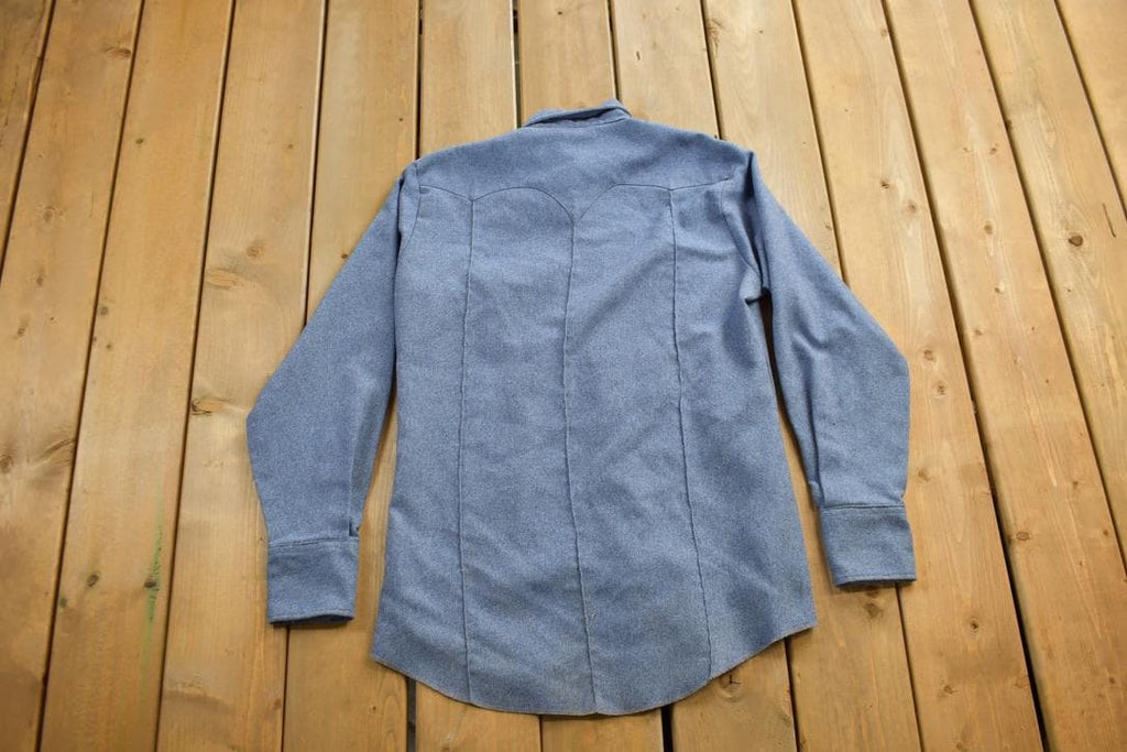 Vintage 1990s Fenton Western Style Denim Snap Button Shirt