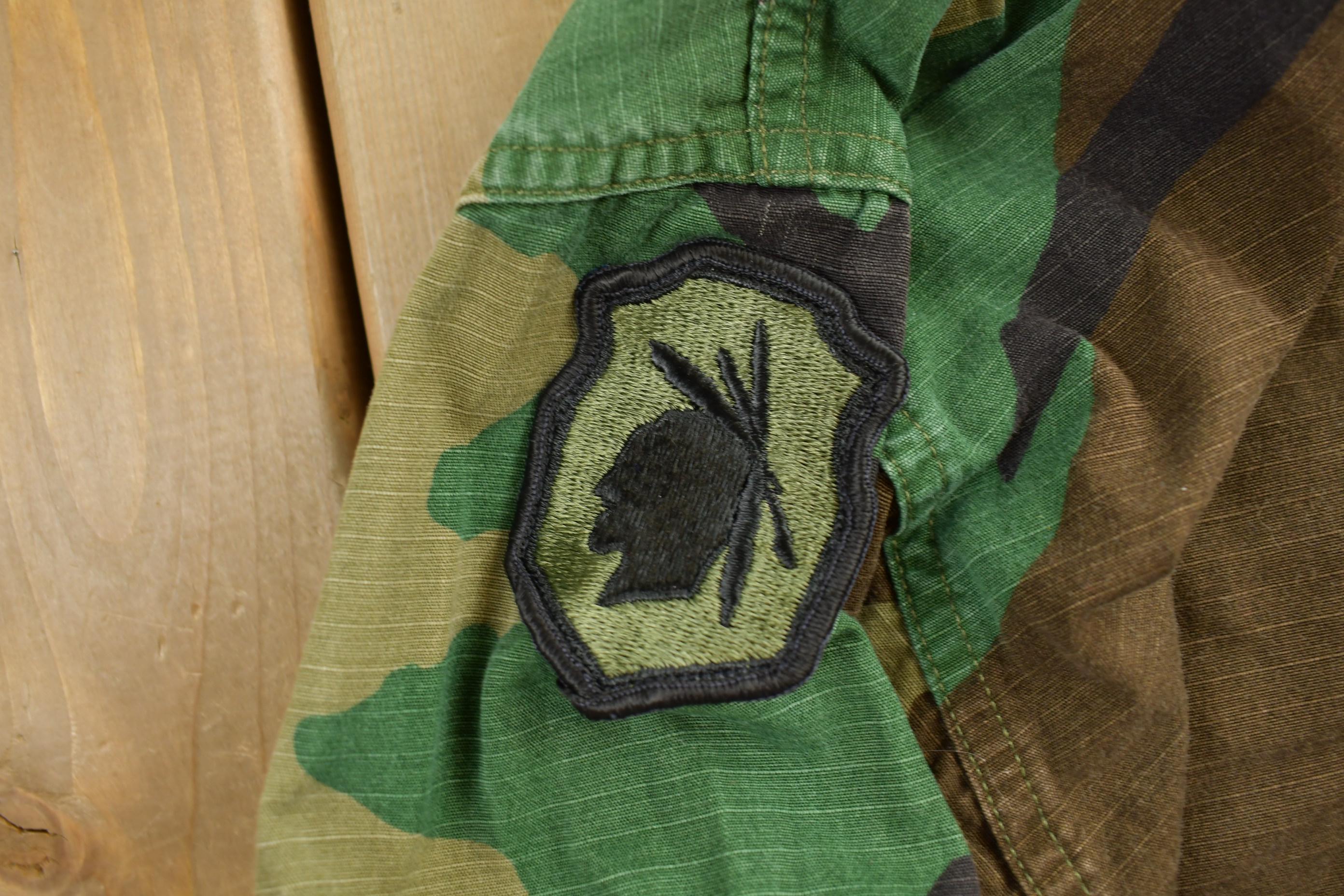 Vintage Military Button Up Shirt