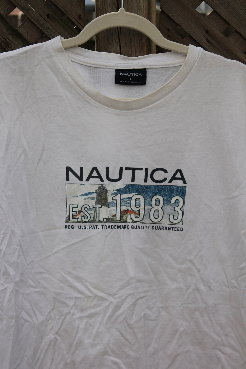 Vintage 1990s Nautica Sailing Graphic T Shirt