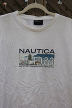 Vintage 1990s Nautica Sailing Graphic T Shirt