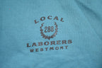 Vintage 1990s Laborers Union Westmont Illinois Graphic Zip Up Hoodie