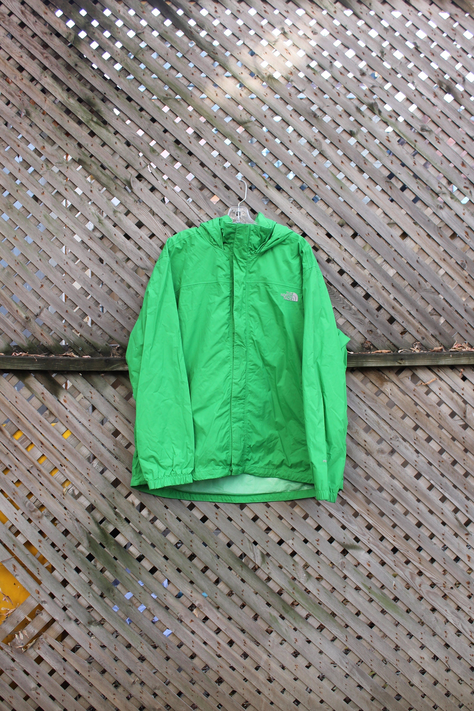 Vintage 1990s The North Face Lime Green HyVent Windbreaker