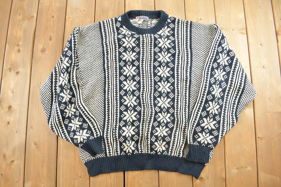 Vintage 1990s BOSTON CLIPPER Knit Crewneck Sweater