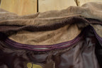 Vintage 1990s Rice ID Suede Leather Full Length Jacket