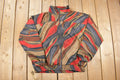 Vintage 1990s Kaktus Abstract Pattern Windbreaker Jacket