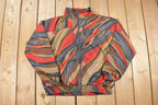 Vintage 1990s Kaktus Abstract Pattern Windbreaker Jacket