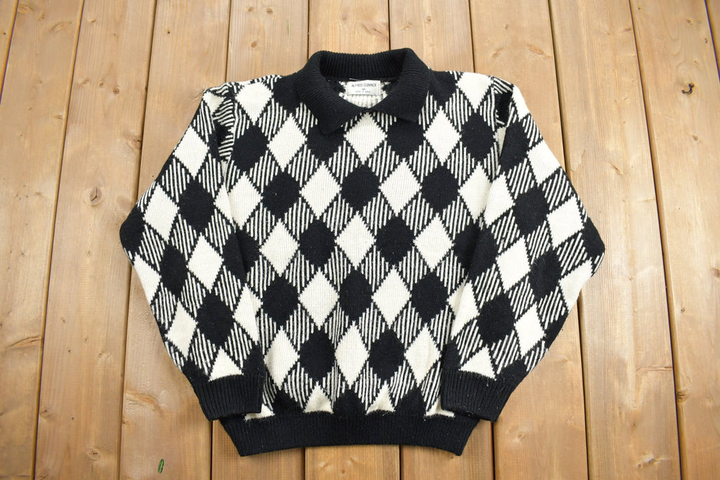 Vintage 1990s Alfred Dunner Collared Knit Sweater