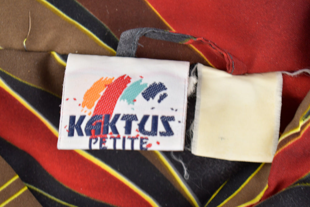 Vintage 1990s Kaktus Abstract Pattern Windbreaker Jacket