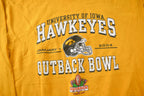 Vintage 2004 University Of Iowa Hawkeyes Outback Bowl Collegiate Crewneck Made In USA