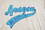 Vintage 1990s Aragon Collegiate Hoodie Sweatshirt Men's XL / NCAA College Spellout / 90s Heavyweight Collegiate Sweater