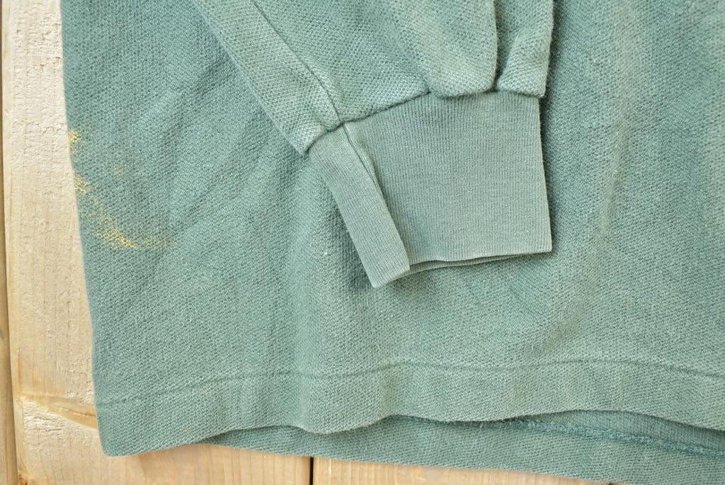 Vintage 1990s Polo By Ralph Lauren Green Quarter Button Up Shirt