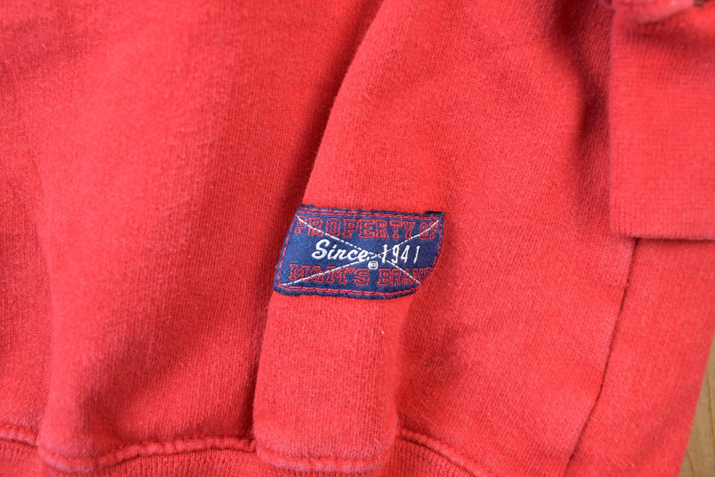 Vintage 1990s M&M Brand Crewneck Sweatshirt / 90s Crewneck / Made In USA / Streetwear / Embroidered Heavy Cotton