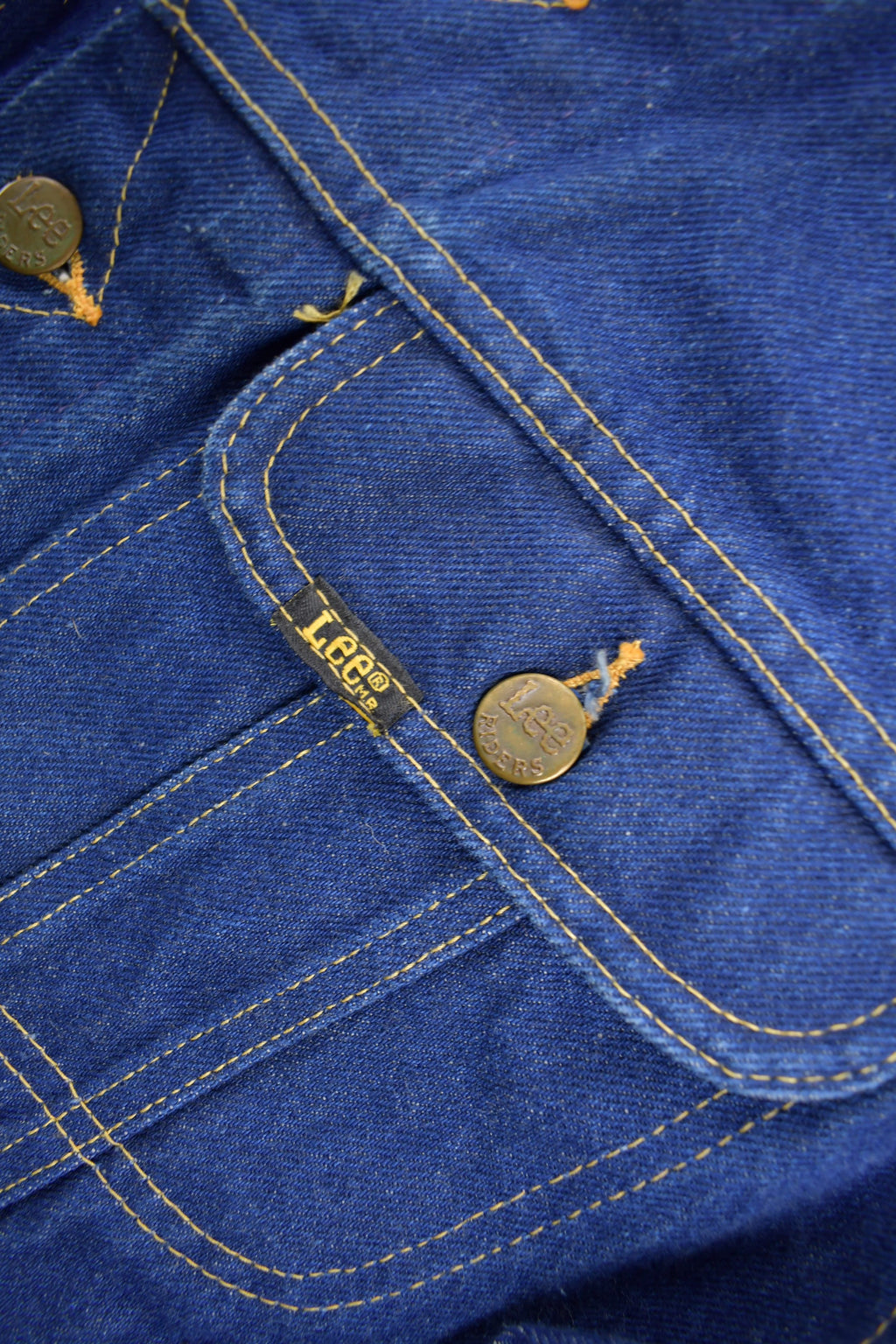 Vintage 1970s Lee Jean Jacket Size 44R Made In USA