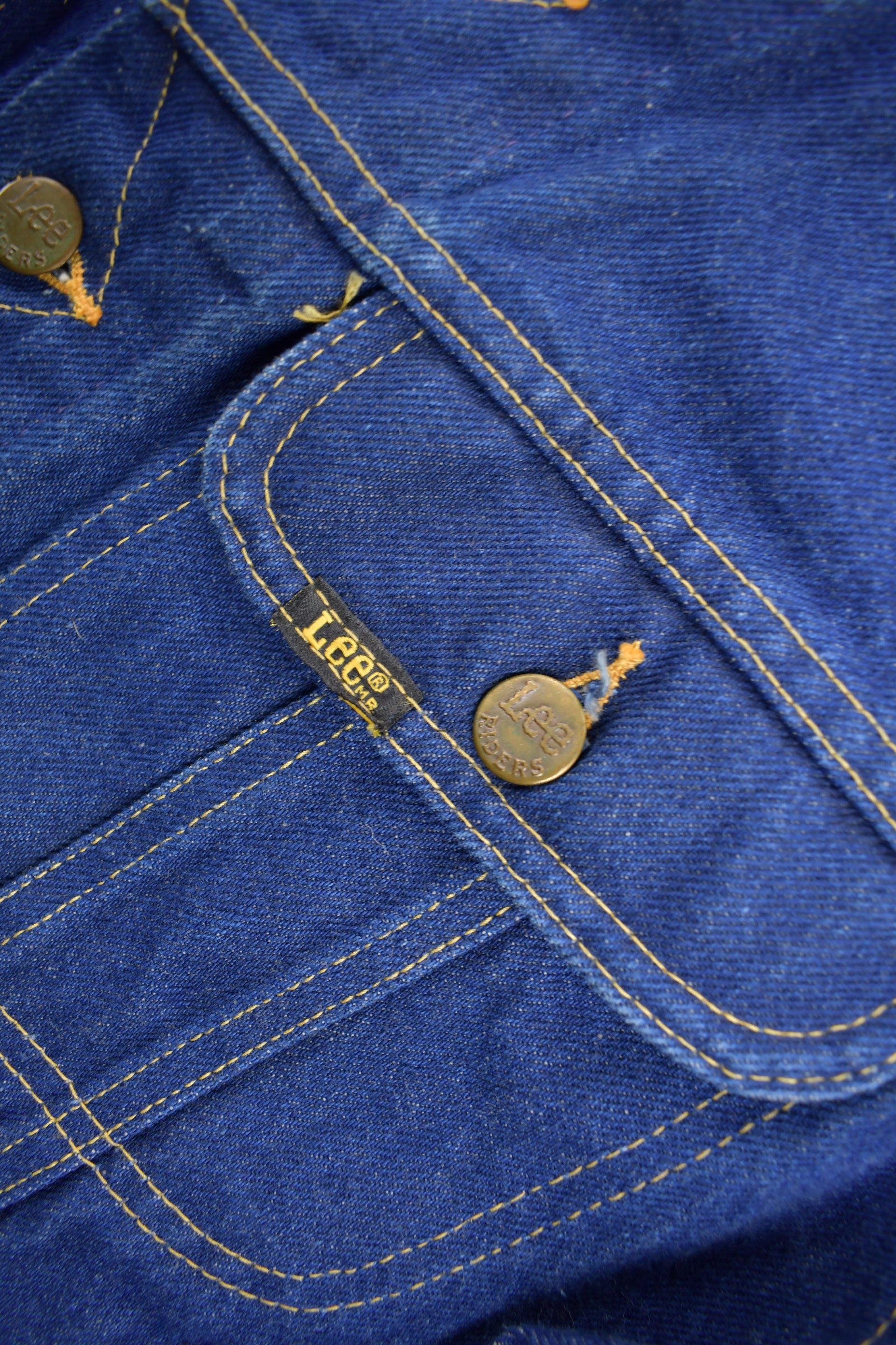 Vintage 1970s Lee Jean Jacket Size 44R Made In USA