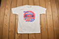 Vintage 1980s Gilmore Foyt Indie Car Racing Graphic T Shirt
